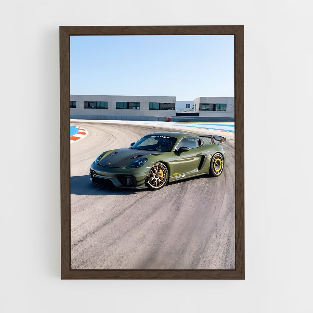 Poster Cayman Vertes – affiche Porsche (vue 5)